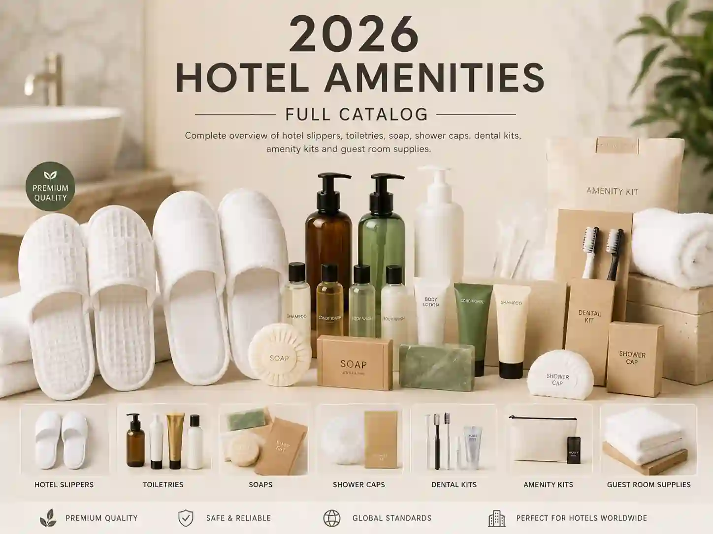Latest hotel amenities catalog cover