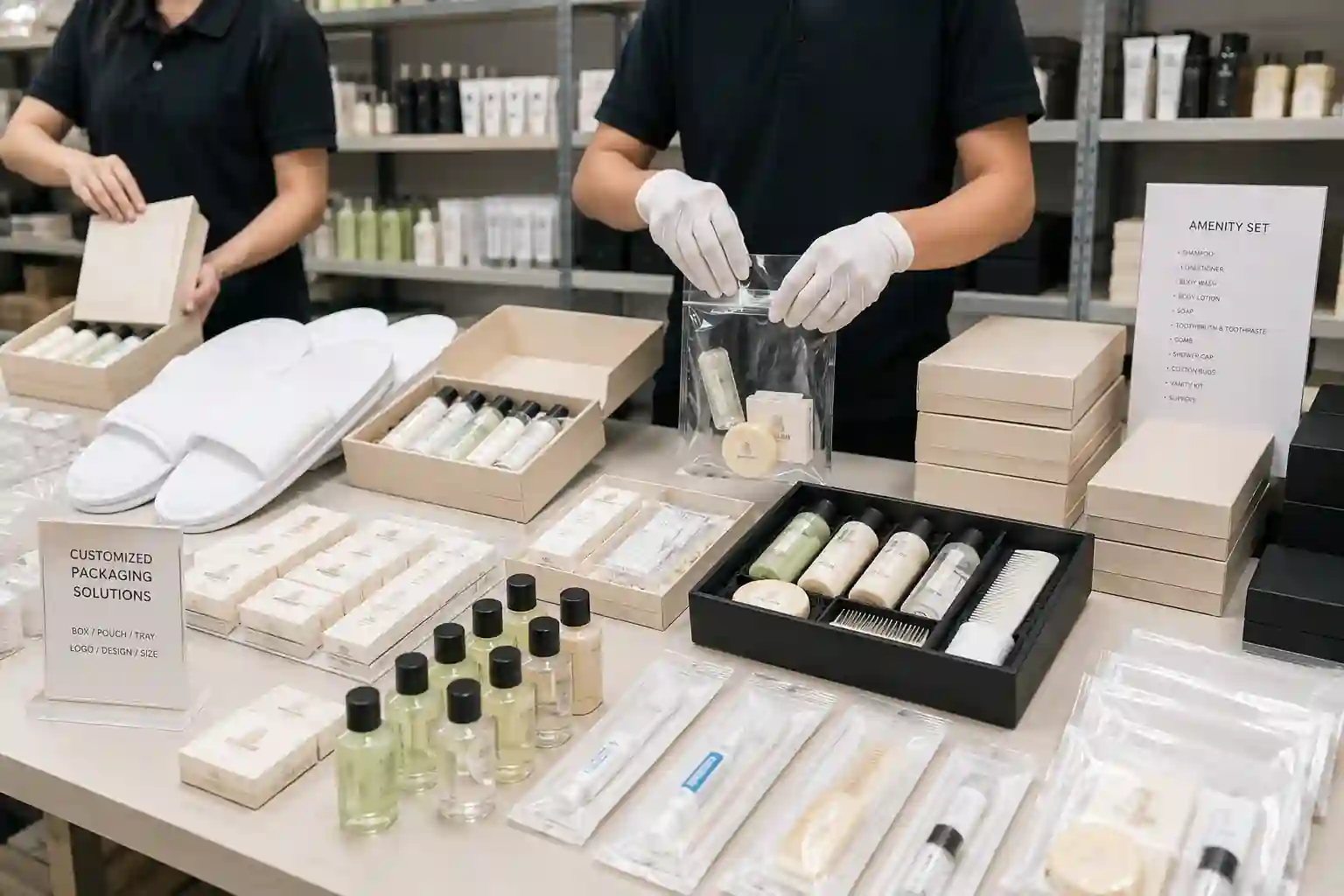 Amenity kit assembly placeholder