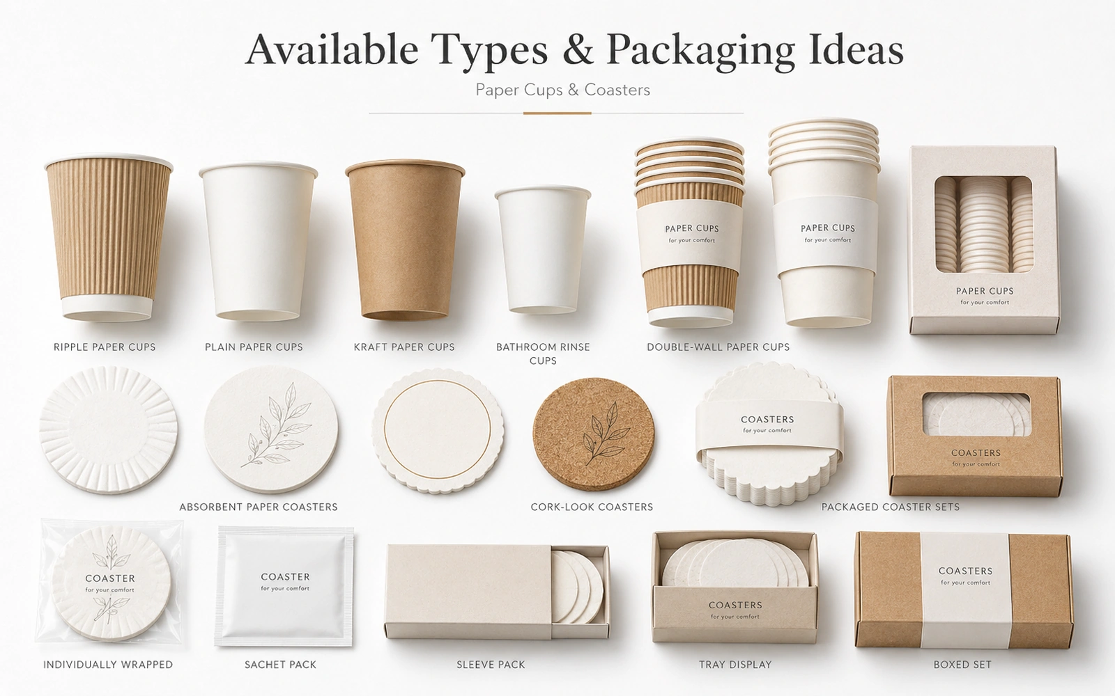 Paper Cups & Coasters placeholder